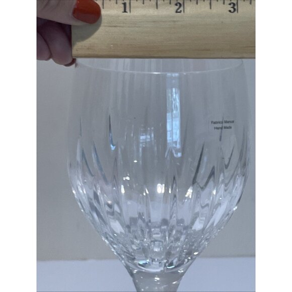 Vintage Atlantis Crystal Stemware Piano Water Goblet Hand Made 9.5" Tall - Picture 9 of 9
